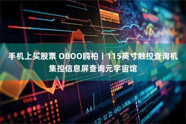 手机上买股票 OBOO鸥柏丨115英寸触控查询机集控信息屏查询元宇宙馆