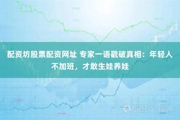 配资坊股票配资网址 专家一语戳破真相：年轻人不加班，才敢生娃养娃